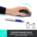 Mouse senza fili Logitech M190 a grandezza naturale