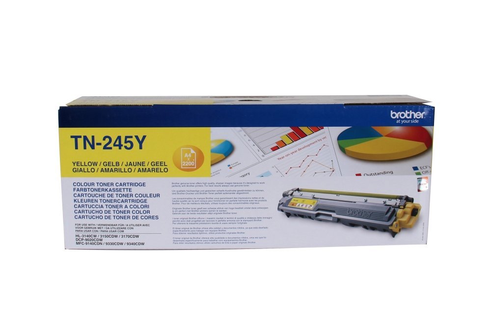 Brother TN245Y Toner Yellow - vue 2