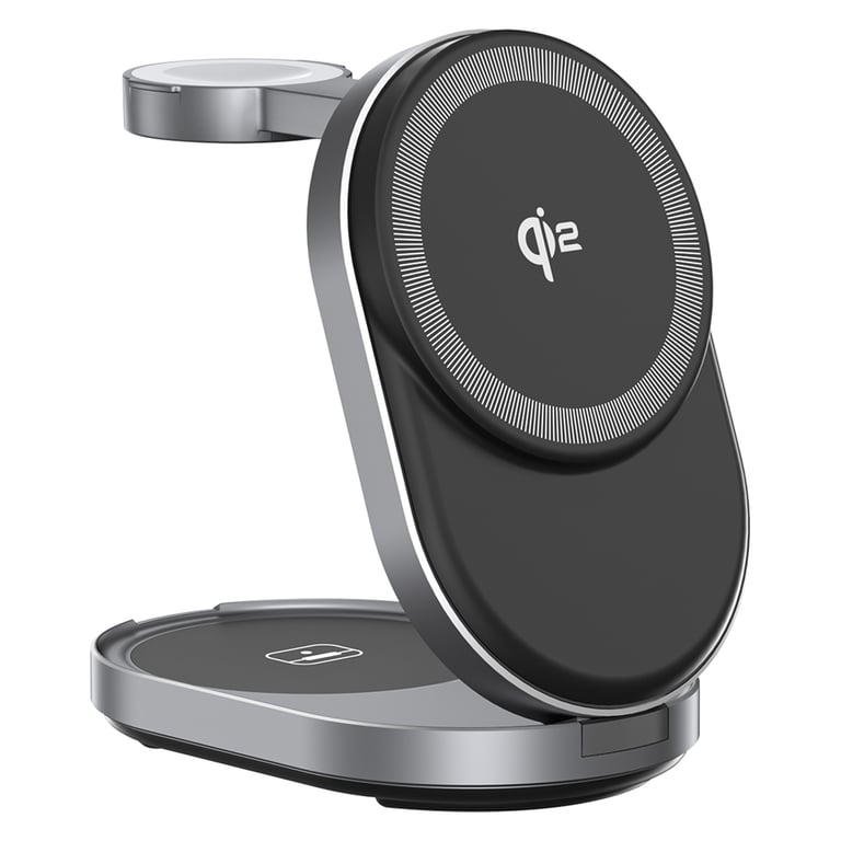 ZIKE Z855 3-in-1 Support de Charge Sans Fil Magnétique, Structure ...