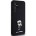 Funda Karl Lagerfeld de silicona con broche metálico para Galaxy S23 FE, negro