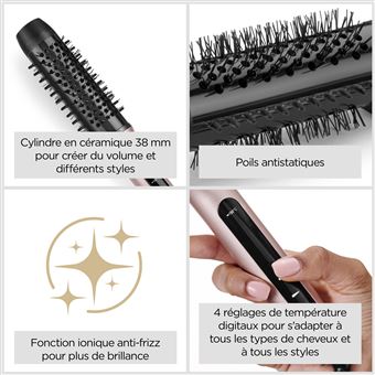 Brosse Chauffante BaByliss HSB200E – Revêtement Céramique, 4 Températures - vue 5