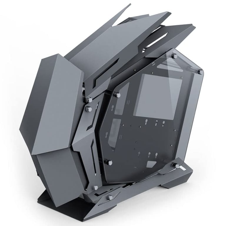 Jonsbo Mod3 Mini Micro atx Tower Showcase Tempered Glass Grau - vue 3