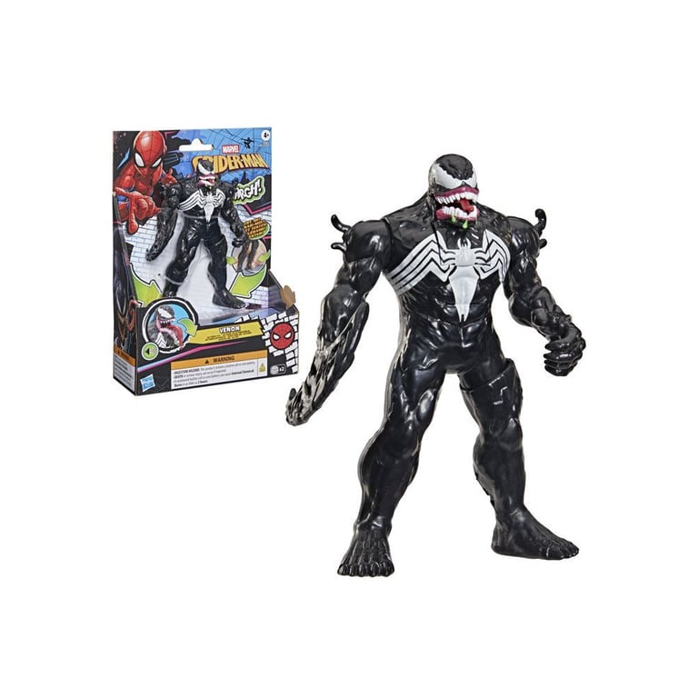 Figurine d'action électronique Hasbro Marvel Spider-Man Venom 15 cm Noir et Blanc - Neuf