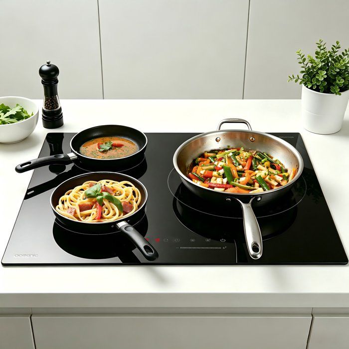 Table de cuisson à induction OCEANIC 3 foyers L60 x P52 cm OCEATI3Z7B2 - vue 3