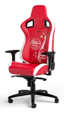 noblechairs EPIC Silla para videojuegos de PC Asiento acolchado Rojo, Blanco