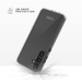 Guscio ibrido invisibile in plastica riciclata all'83% per Samsung Galaxy S24 5G, trasparente