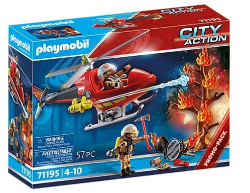PLAYMOBIL - 71195 - City Action - Helicóptero bombardero