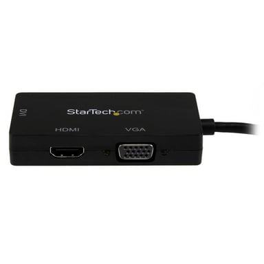 StarTech.com Adaptador Conversor de Mini DisplayPort a VGA DVI o HDMI - Convertidor A/V 3 en 1 para viajes