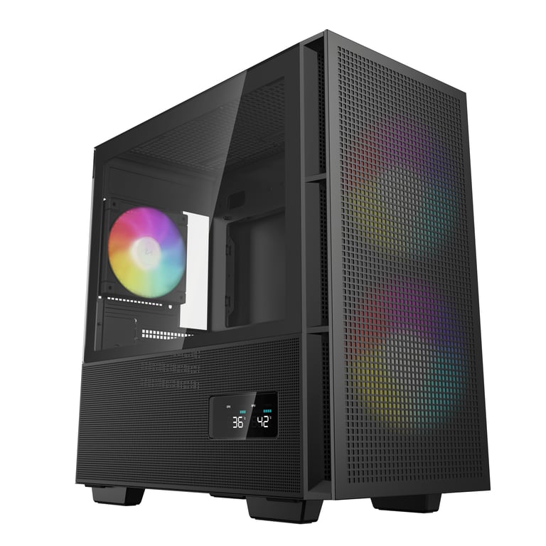 Boîtier PC Deepcool R CH360 WHAPE3D G 1 Micro Tower Éclairage RGB - vue 2