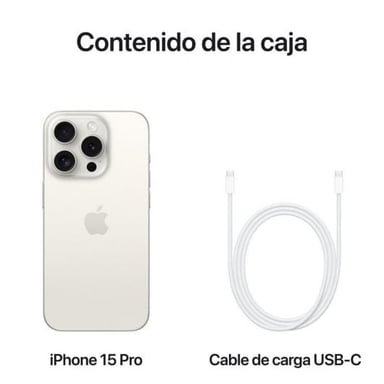 iPhone 15 Pro (5G) 1Tb, bianco titanio, sbloccato