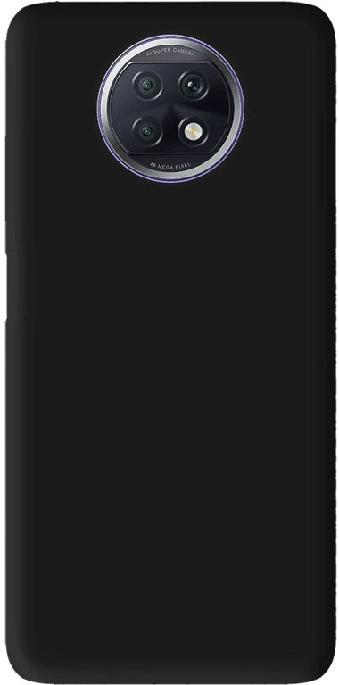 Coque silicone unie compatible Mat Noir Xiaomi Redmi Note 9T 5G