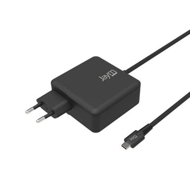 Chargeur Secteur GaN 100W Ultra Rapide - USB-C PD & PPS - Câble Tressé 2m Intégré - Compatible MacBook Pro/Air, iPad Pro, iPhone 17/16 série, Samsung Galaxy S26/S25 série, PC Dell /HP /Lenovo - Noir