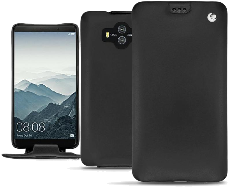 Housse cuir Huawei Mate 10 - Rabat verticalNoir