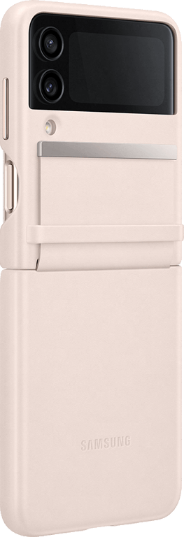 Coque Samsung G Z Flip 4 en Cuir Rose Samsung
