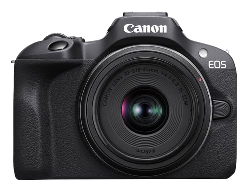 Canon EOS R100 + RF-S 18-45mm F4.5-6.3 IS STM Kit MILC 24,1 MP CMOS 6000 x 4000 pixels Noir