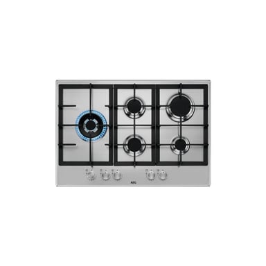 AEG HGB75520SM Acier inoxydable Intégré 75 cm Gaz 5 zone(s) - Neuf