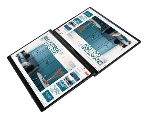 ASUS Zenbook Duo OLED UX8406MA-QL396W - Ordenador Portátil 14'' WUXGA (Intel Core Ultra 9 185H, 32GB RAM, 1TB SSD, Arc Graphics, Windows 11 Home) Gris Tintero - Teclado QWERTY español