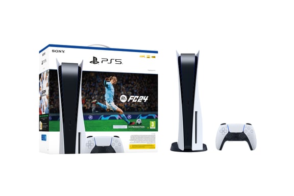 Sony PlayStation 5 – EA Sports FC 24 Bundle 825 GB Wifi Negro, Blanco