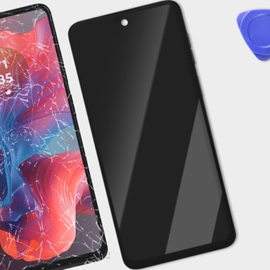 Écran pour Motorola Moto G04s LCD + Vitre Tactile + Châssis Original Noir