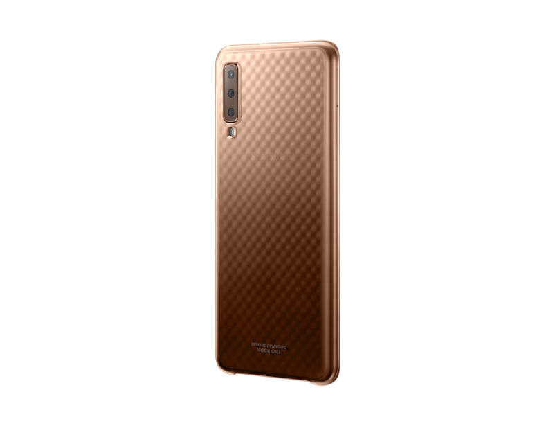 Samsung Coque arrière Evolultion pour A7 2018 Or - vue 3