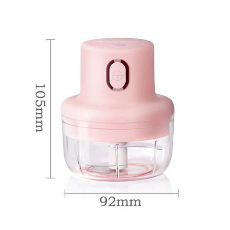 Hachoir électrique portable sans fil 100ml Herzberg HG03183 PNK Neuf - vue 2