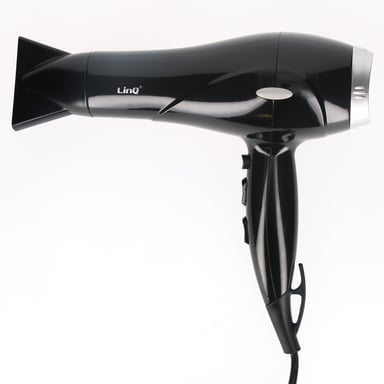 LinQ Secador de pelo profesional 2600W Negro / Plateado