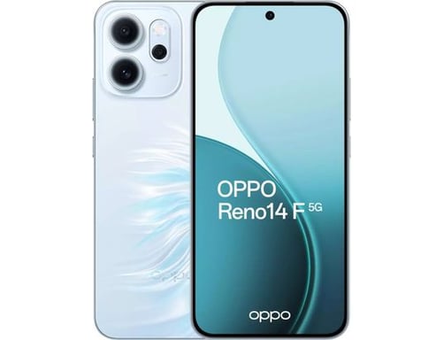 OPPO 14 F 5G Reno14 F 5G 16,7 cm (6.57'') SIM doble Android 15 USB Tipo C 8 GB 256 GB 6000 mAh Azul
