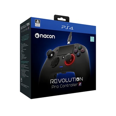 NACON Revolution Pro 2 Noir USB Manette de jeu Analogique/Numérique PC, PlayStation 4