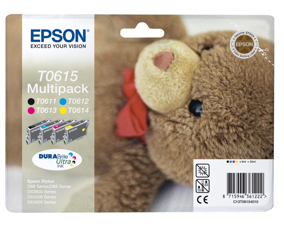 Pack de Cartouche d'encre Epson Ourson 4 couleurs - vue 5