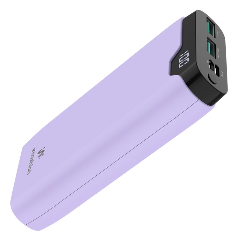imoshion Batterie externe - 20.000 mAh - Quick Charge et Power Delivery - Lilas - Neuf