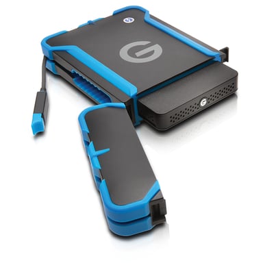 G-Technology G-DRIVE ev ATC disque dur externe 1 To 7200 tr/min Micro-USB B 3.2 Gen 1 (3.1 Gen 1) Noir, Bleu