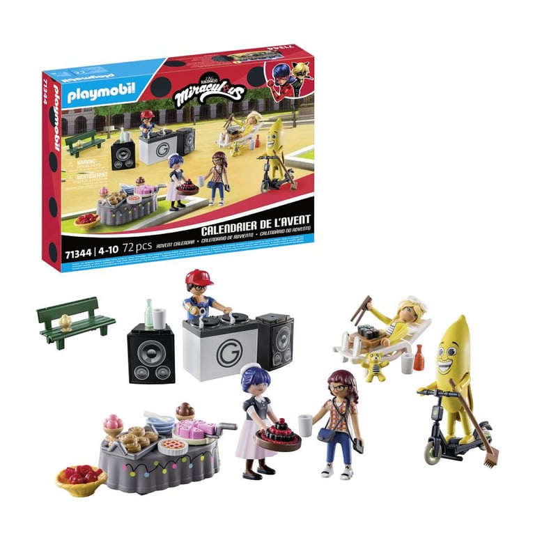 Calendrier de l'Avent Miraculous avec Personnages et Accessoires - Neuf