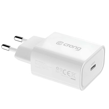 Chargeur Secteur USB-C 20W Compatible Power Delivery Compact Blanc