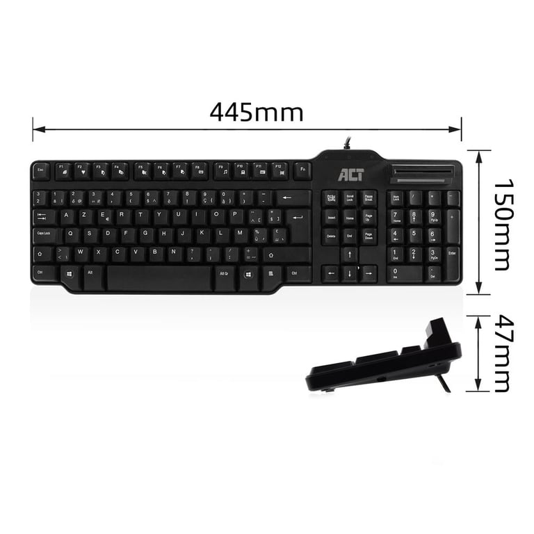 ACT AC5475 clavier Bureau USB AZERTY Belge Neuf - vue 3