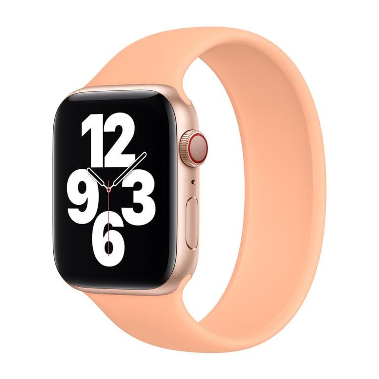 Bracelet Boucle unique en Silicone pour Apple Watch 38404142 mm Taille 6 Cantaloupe - vue 2