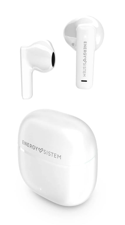 Écouteurs True Wireless Energy Sistem Bluetooth 5.4 Basses profondes Autonomie 20h Matériaux recyclés Assistant vocal intégré Coloris Neuf