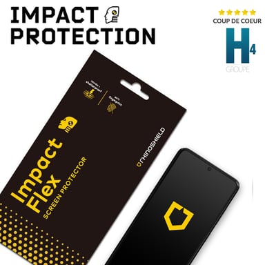 RhinoShield protección de pantalla compatible con [Samsung Galaxy S23] Antichoque - Lámina protectora flexible con tecnología de dispersión de impactos
