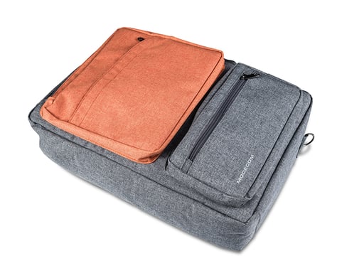 Modecom RENO 39,6 cm (15,6'') Bolsa Mensajera Gris, Naranja