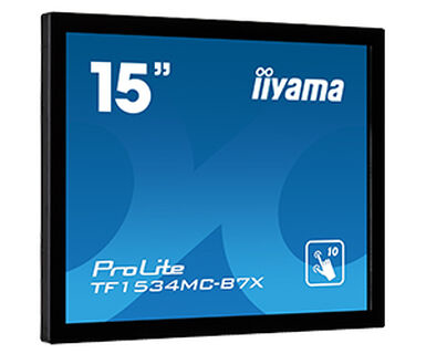 iiyama ProLite TF1534MC-B7X écran plat de PC 38,1 cm (15'') 1024 x 768 pixels XGA LED Écran tactile Multi-utilisateur Noir
