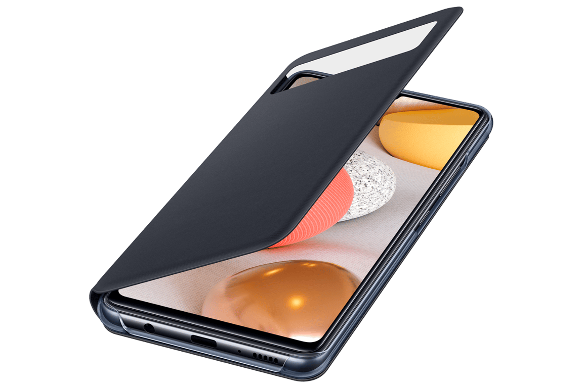 Folio S View Cover Noir pour Samsung G A42 5G Samsung