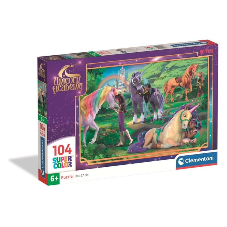 Puzzle 104 pièces Clementoni Unicorn Academy - Neuf