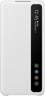 Folio pour Samsung Galaxy S20 Clear View Cover avec fenêtre transparente Blanc Samsung
