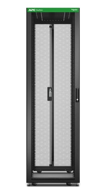 APC Baie EasyRack 600mm/48U/1200mm avec toit, panneau latéral, roulettes, noir