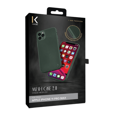 Custodia Mesh 2.0 per Apple iPhone 11 Pro Max, verde notte