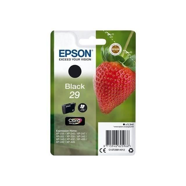 EPSON Cartouche d'encre T2981 noir - Fraise (C13T29814012) - Neuf