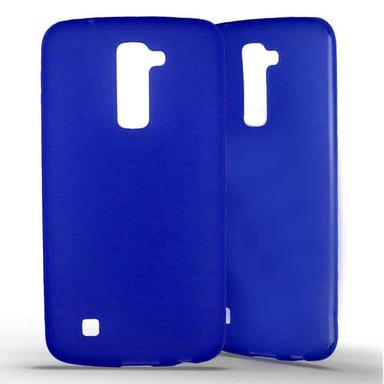 Coque silicone unie compatible Givré Bleu LG K10
