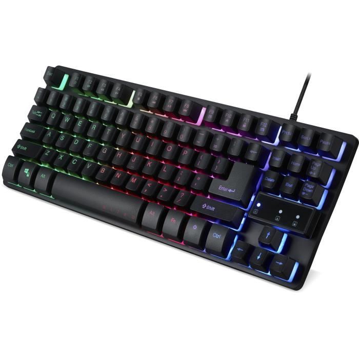 Clavier gaming ACER GP.KBD11. AZERTY Rétro éclairage RGB Membrane TKL 80% - vue 4