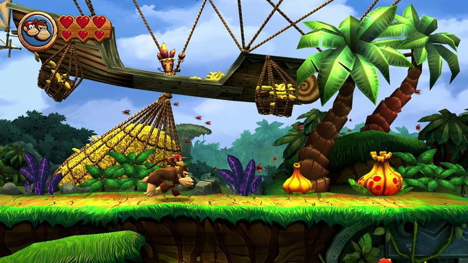 Donkey Kong Country Returns HD per Nintendo Switch - L'epica avventura di Donkey Kong e Diddy Kong in versione HD