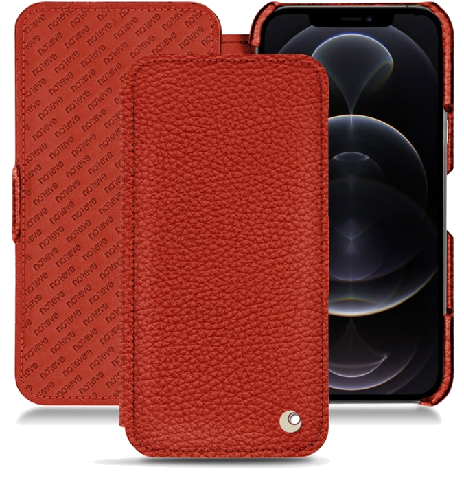 Housse cuir Apple iPhone 12 Pro Max - Rabat horizontalOrange