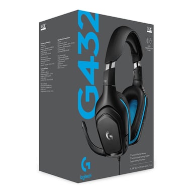 Cuffie da gioco cablate Logitech G G432 con suono surround 7.1